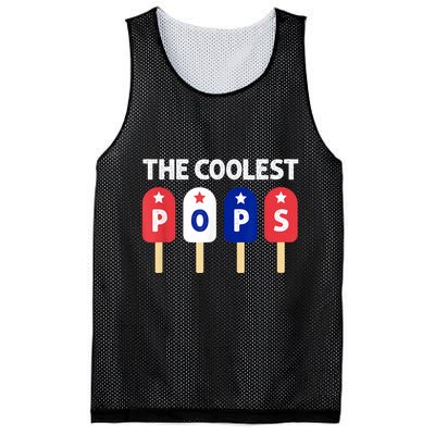 Coolest Pop Ever Popsicle Funny Retro Bomb Fathers Day Gift Mesh Reversible Basketball Jersey Tank