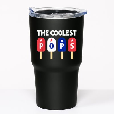 Coolest Pop Ever Popsicle Funny Retro Bomb Fathers Day Gift Tumbler