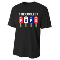 Coolest Pop Ever Popsicle Funny Retro Bomb Fathers Day Gift Performance Sprint T-Shirt