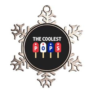 Coolest Pop Ever Popsicle Funny Retro Bomb Fathers Day Gift Metallic Star Ornament