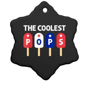 Coolest Pop Ever Popsicle Funny Retro Bomb Fathers Day Gift Ceramic Star Ornament