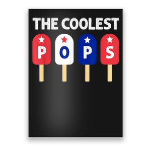 Coolest Pop Ever Popsicle Funny Retro Bomb Fathers Day Gift Poster