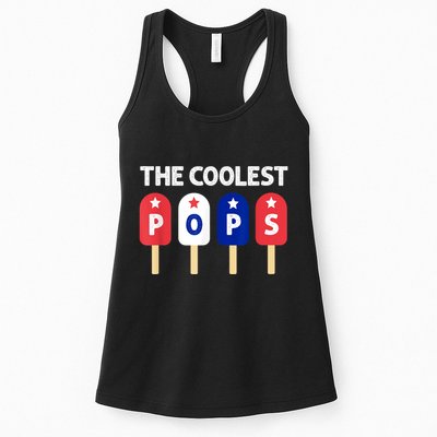 Coolest Pop Ever Popsicle Funny Retro Bomb Fathers Day Gift Womens Tank Top