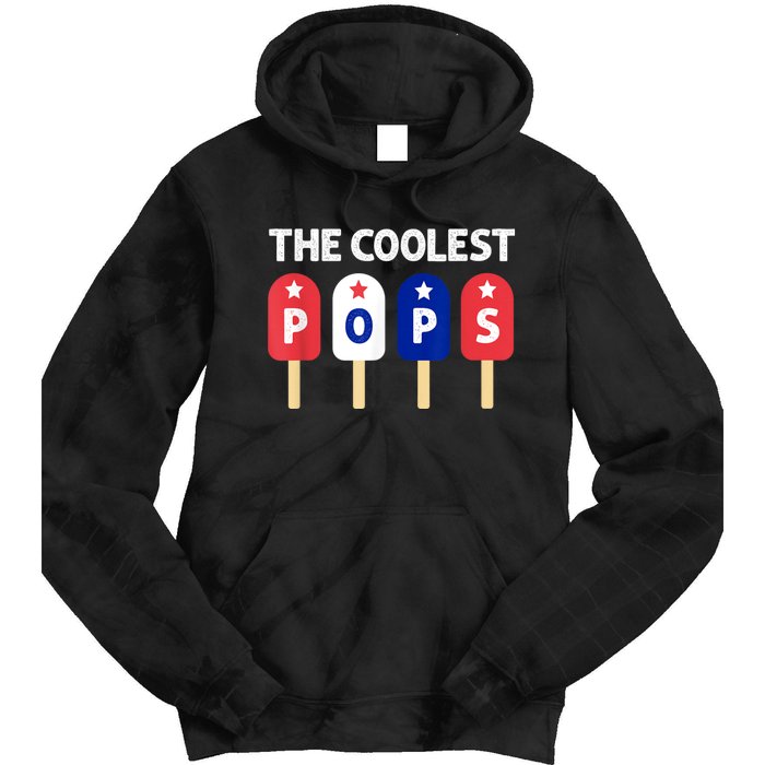 Coolest Pop Ever Popsicle Funny Retro Bomb Fathers Day Gift Tie Dye Hoodie