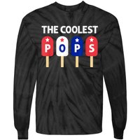 Coolest Pop Ever Popsicle Funny Retro Bomb Fathers Day Gift Tie-Dye Long Sleeve Shirt