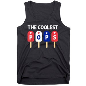 Coolest Pop Ever Popsicle Funny Retro Bomb Fathers Day Gift Tank Top