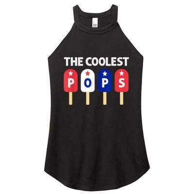 Coolest Pop Ever Popsicle Funny Retro Bomb Fathers Day Gift Women's Perfect Tri Rocker Tank