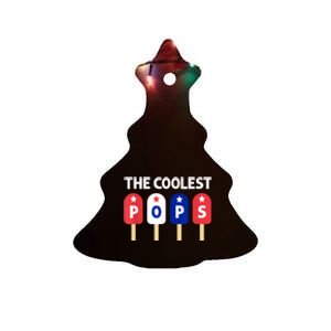 Coolest Pop Ever Popsicle Funny Retro Bomb Fathers Day Gift Ceramic Tree Ornament