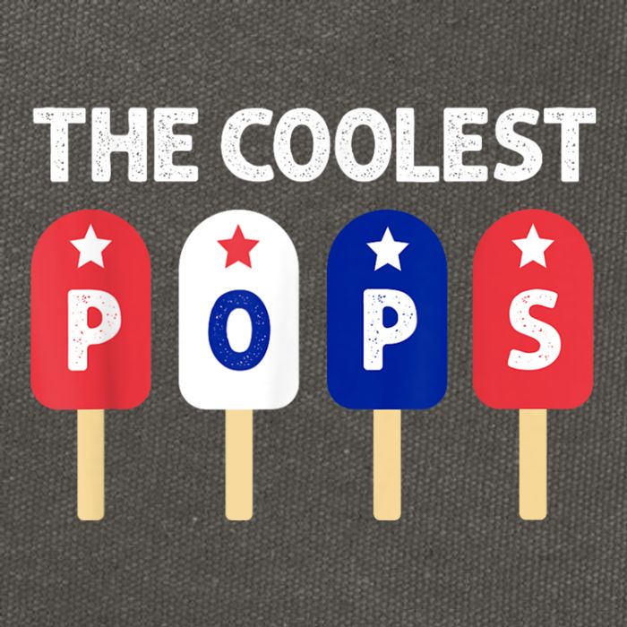 Coolest Pop Ever Popsicle Funny Retro Bomb Fathers Day Gift Cotton Canvas Backpack
