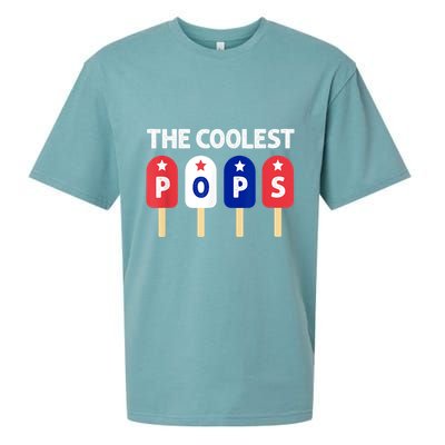 Coolest Pop Ever Popsicle Funny Retro Bomb Fathers Day Gift Sueded Cloud Jersey T-Shirt