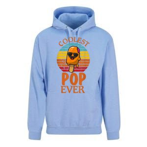 Coolest Pop Ever Popsicle Funny Retro Bomb Fathers Day Gift Unisex Surf Hoodie