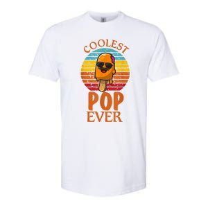 Coolest Pop Ever Popsicle Funny Retro Bomb Fathers Day Gift Softstyle CVC T-Shirt