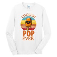 Coolest Pop Ever Popsicle Funny Retro Bomb Fathers Day Gift Tall Long Sleeve T-Shirt