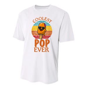 Coolest Pop Ever Popsicle Funny Retro Bomb Fathers Day Gift Performance Sprint T-Shirt