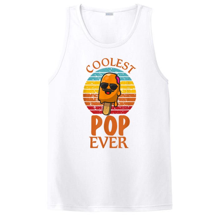 Coolest Pop Ever Popsicle Funny Retro Bomb Fathers Day Gift PosiCharge Competitor Tank