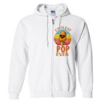 Coolest Pop Ever Popsicle Funny Retro Bomb Fathers Day Gift Full Zip Hoodie