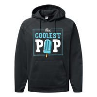 Coolest Pop Ever Popsicle Funny Retro Bomb Fathers Day Gift Performance Fleece Hoodie