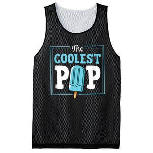 Coolest Pop Ever Popsicle Funny Retro Bomb Fathers Day Gift Mesh Reversible Basketball Jersey Tank