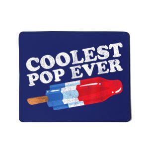 Coolest Pop Ever Popsicle Funny Retro Bomb Fathers Day Gift Mousepad