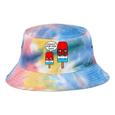 Coolest Pop Ever Popsicle Funny Retro Bomb Fathers Day Gift Tie Dye Newport Bucket Hat