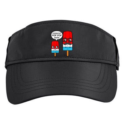 Coolest Pop Ever Popsicle Funny Retro Bomb Fathers Day Gift Adult Drive Performance Visor