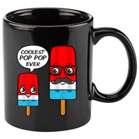 Coolest Pop Ever Popsicle Funny Retro Bomb Fathers Day Gift 11oz C Handle Ceramic Mug