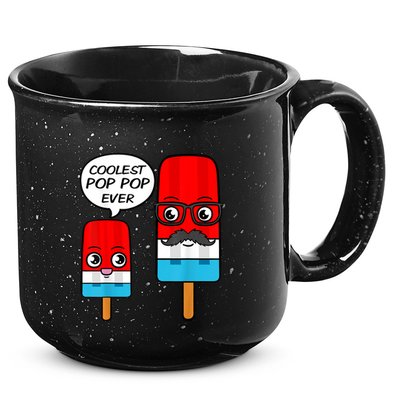 Coolest Pop Ever Popsicle Funny Retro Bomb Fathers Day Gift 15oz Campfire Ceramic Mug