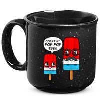 Coolest Pop Ever Popsicle Funny Retro Bomb Fathers Day Gift 15oz Campfire Ceramic Mug