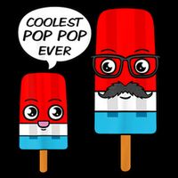 Coolest Pop Ever Popsicle Funny Retro Bomb Fathers Day Gift 16 in Basic Backpack