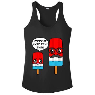 Coolest Pop Ever Popsicle Funny Retro Bomb Fathers Day Gift Ladies PosiCharge Competitor Racerback Tank