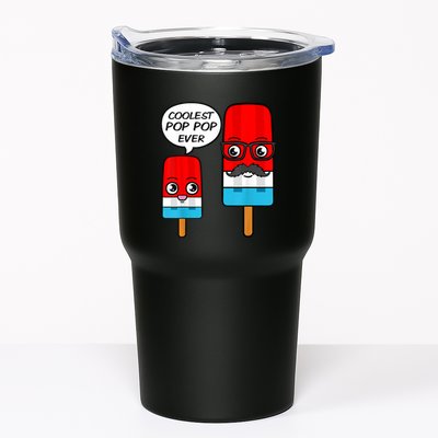 Coolest Pop Ever Popsicle Funny Retro Bomb Fathers Day Gift Tumbler