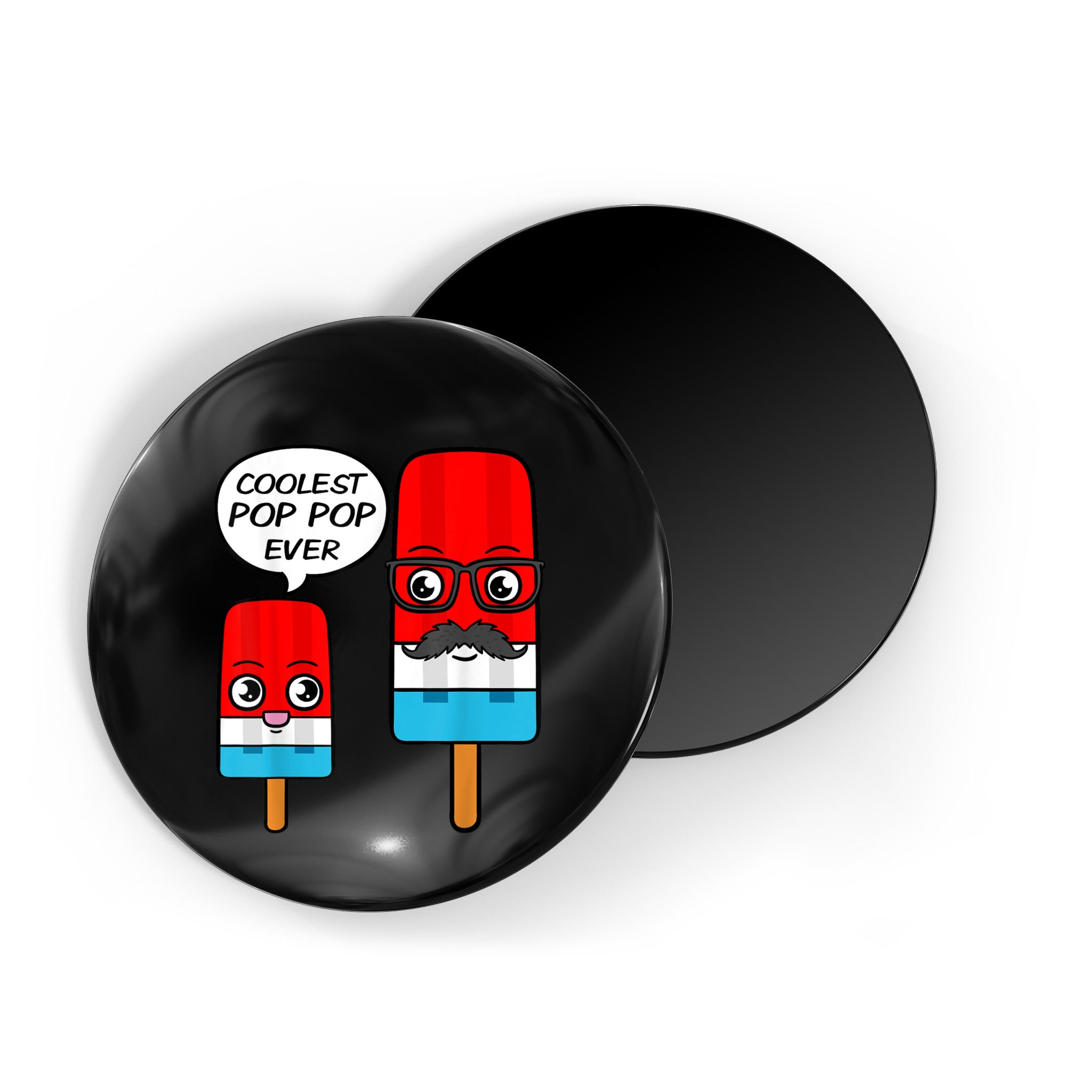 Coolest Pop Ever Popsicle Funny Retro Bomb Fathers Day Gift Magnet