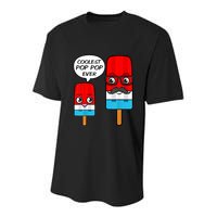 Coolest Pop Ever Popsicle Funny Retro Bomb Fathers Day Gift Youth Performance Sprint T-Shirt
