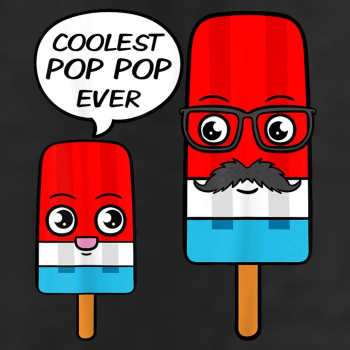Coolest Pop Ever Popsicle Funny Retro Bomb Fathers Day Gift Golf Towel