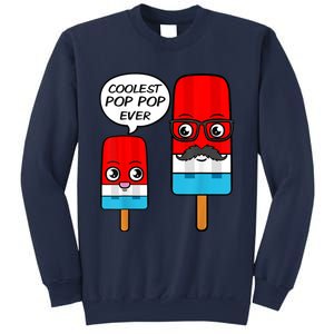 Coolest Pop Ever Popsicle Funny Retro Bomb Fathers Day Gift Sweatshirt