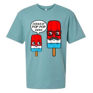 Coolest Pop Ever Popsicle Funny Retro Bomb Fathers Day Gift Sueded Cloud Jersey T-Shirt