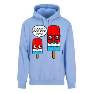 Coolest Pop Ever Popsicle Funny Retro Bomb Fathers Day Gift Unisex Surf Hoodie