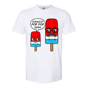 Coolest Pop Ever Popsicle Funny Retro Bomb Fathers Day Gift Softstyle CVC T-Shirt