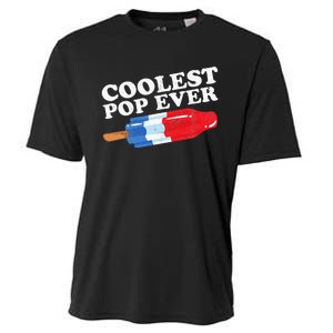 Coolest Pop Ever Popsicle Funny Retro Bomb Fathers Day Gift Cooling Performance Crew T-Shirt