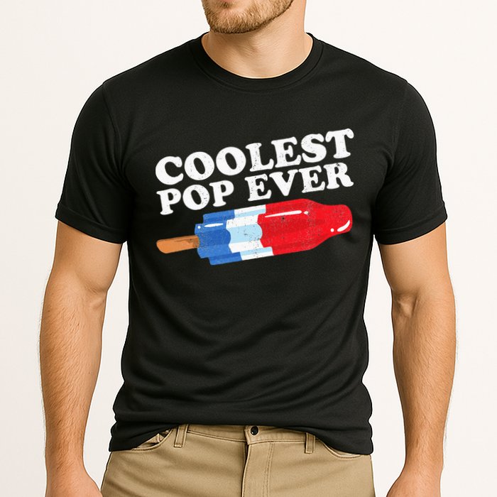 Coolest Pop Ever Popsicle Funny Retro Bomb Fathers Day Gift Cooling Performance Crew T-Shirt