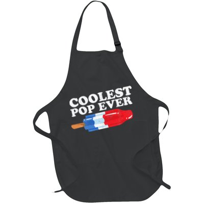 Coolest Pop Ever Popsicle Funny Retro Bomb Fathers Day Gift Apron