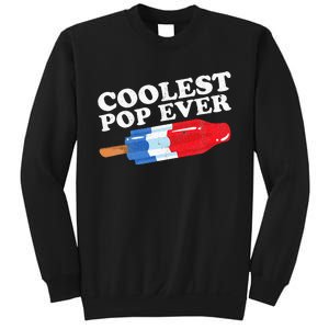 Coolest Pop Ever Popsicle Funny Retro Bomb Fathers Day Gift Sweatshirt