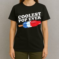 Coolest Pop Ever Popsicle Funny Retro Bomb Fathers Day Gift T-Shirt