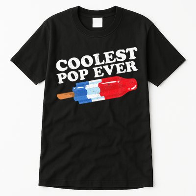 Coolest Pop Ever Popsicle Funny Retro Bomb Fathers Day Gift Tall T-Shirt