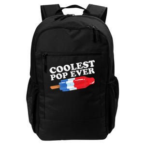 Coolest Pop Ever Popsicle Funny Retro Bomb Fathers Day Gift Daily Commute Backpack