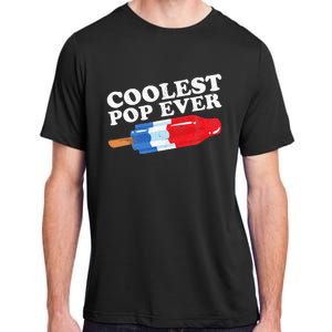 Coolest Pop Ever Popsicle Funny Retro Bomb Fathers Day Gift Adult ChromaSoft Performance T-Shirt