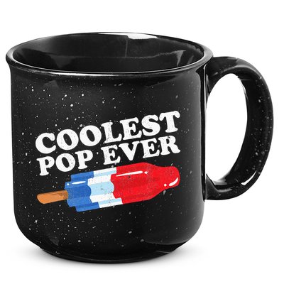 Coolest Pop Ever Popsicle Funny Retro Bomb Fathers Day Gift 15oz Campfire Ceramic Mug