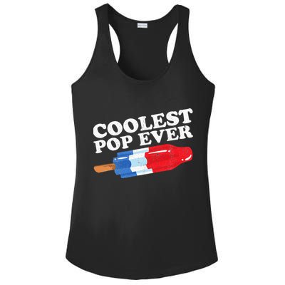 Coolest Pop Ever Popsicle Funny Retro Bomb Fathers Day Gift Ladies PosiCharge Competitor Racerback Tank