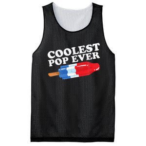 Coolest Pop Ever Popsicle Funny Retro Bomb Fathers Day Gift Mesh Reversible Basketball Jersey Tank