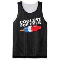 Coolest Pop Ever Popsicle Funny Retro Bomb Fathers Day Gift Mesh Reversible Basketball Jersey Tank